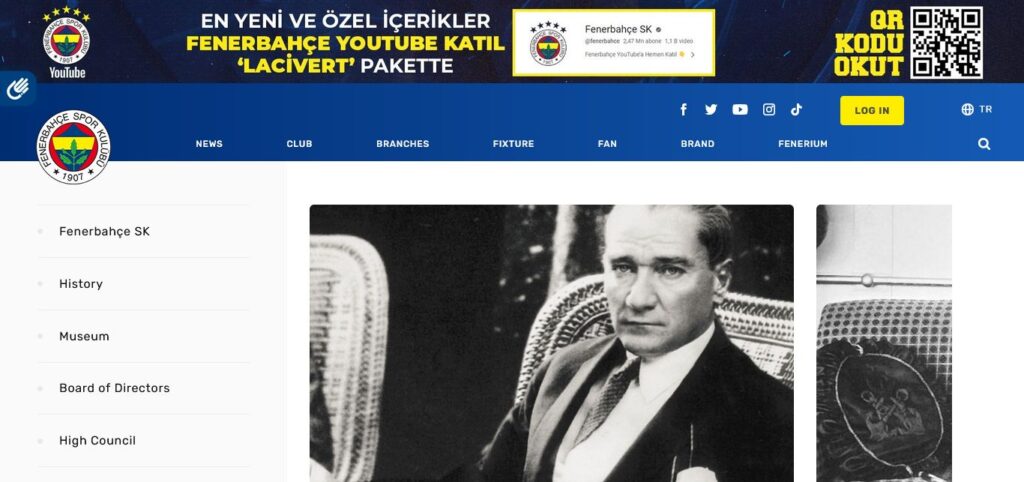 Ma che squadra tifava Atatürk? - Fenerbahçe