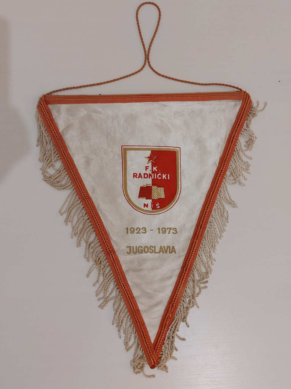 FK Radnicki 1923 Kragujevac pennant wimpel flag Serbia partizan red star  Belgrad