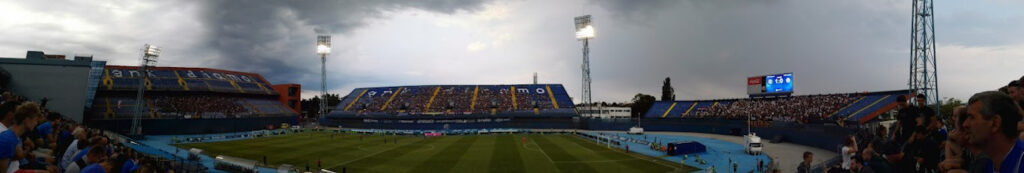 I fatti del Maksimir - Lo stadio in una vista completa