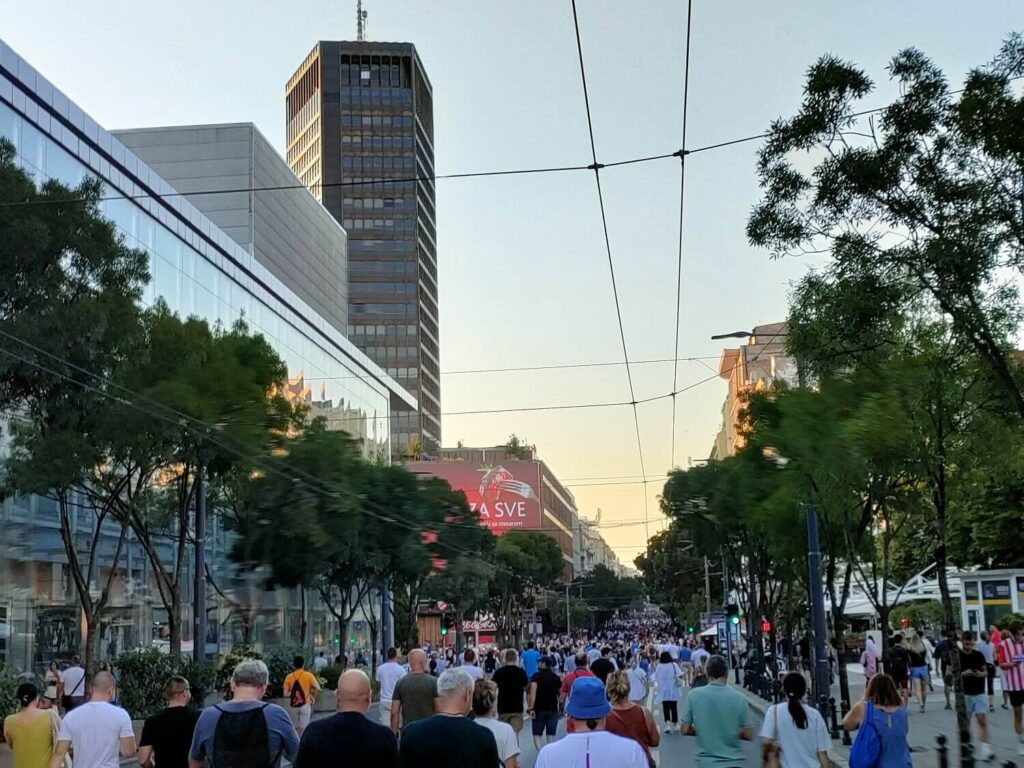 proteste studentesche in Serbia