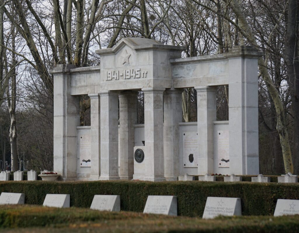 Un dettaglio del cimitero sovietico di Vienna