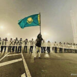 Foto delle proteste in Kazakhstan di Timur Nusimbekov