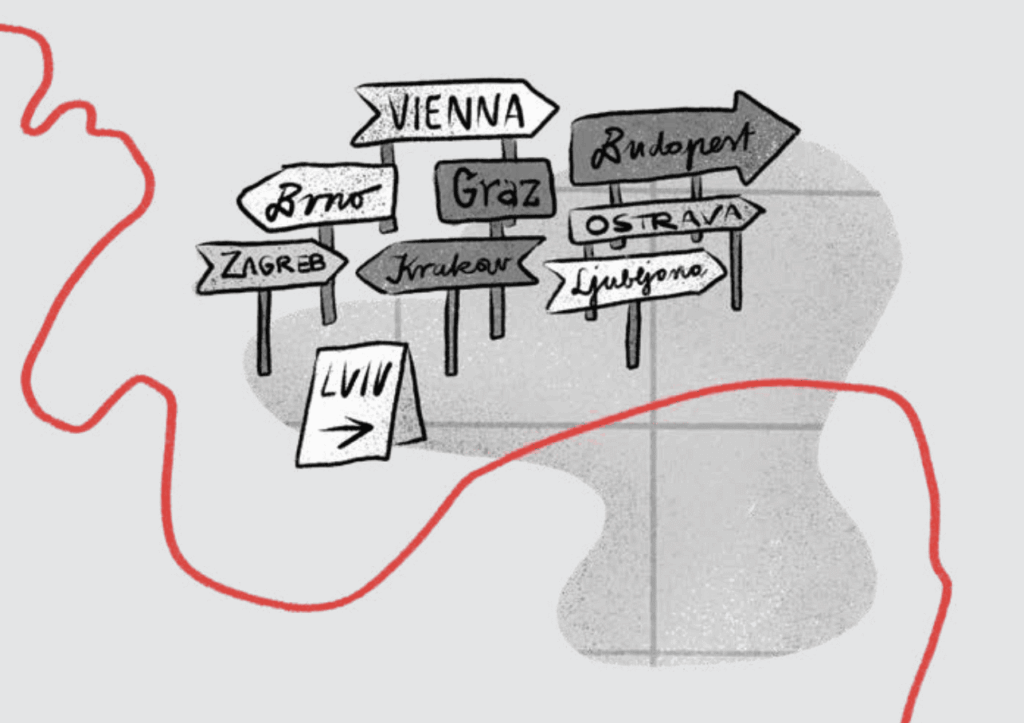 Perdersi per le città dell'impero. Illustrazione all'interno del volume.