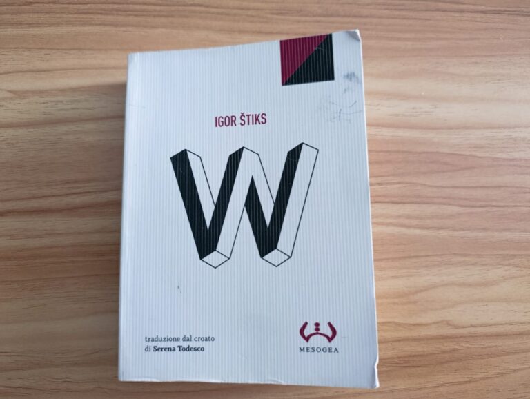 Copertina del romanzo "W" di Igor Štiks (Mesogea)