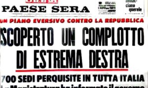 Prima pagina del Paese Sera del 17 marzo 1971