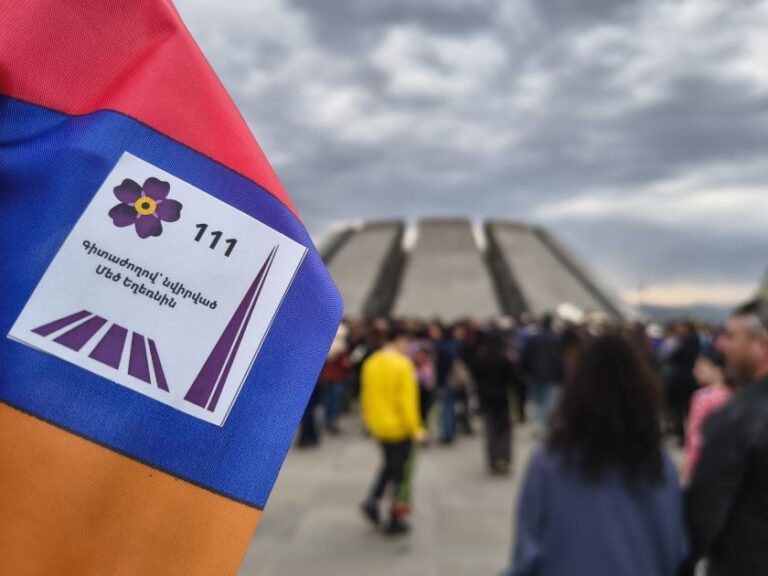 111 anniversario del genocidio a Erevan