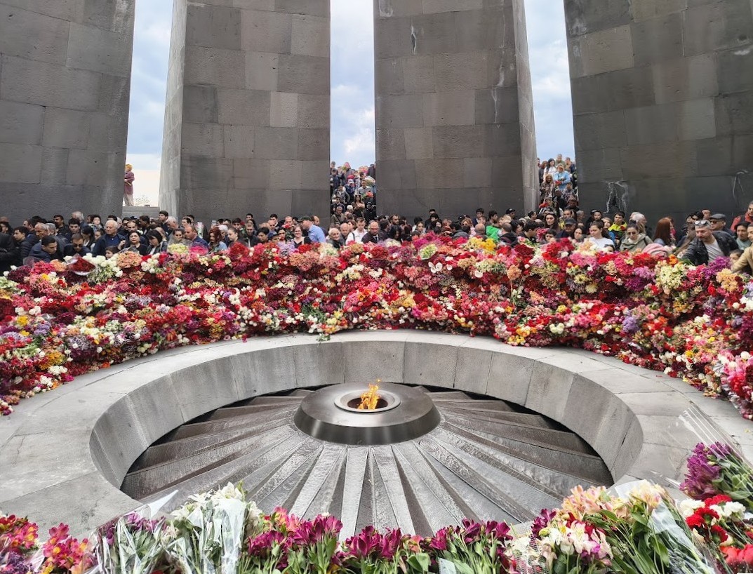 Commemorazione del genocidio armeno a Erevan.