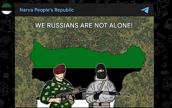Screenshot del canale Telegram “Repubblica Popolare di Narva”