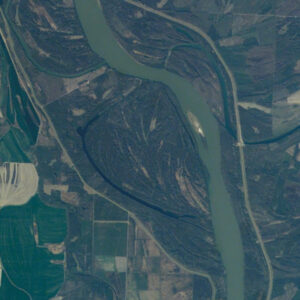 Vista satellitare dell'isola di Gornja Siga