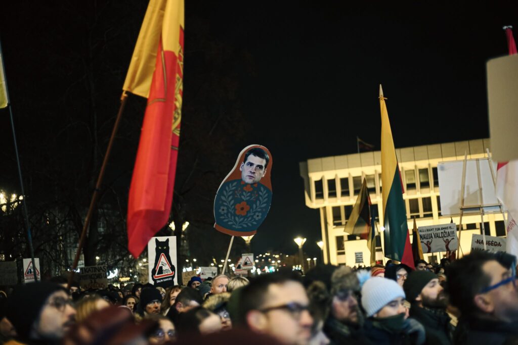 Lituania proteste LRT 2025 Nemuno Ausra