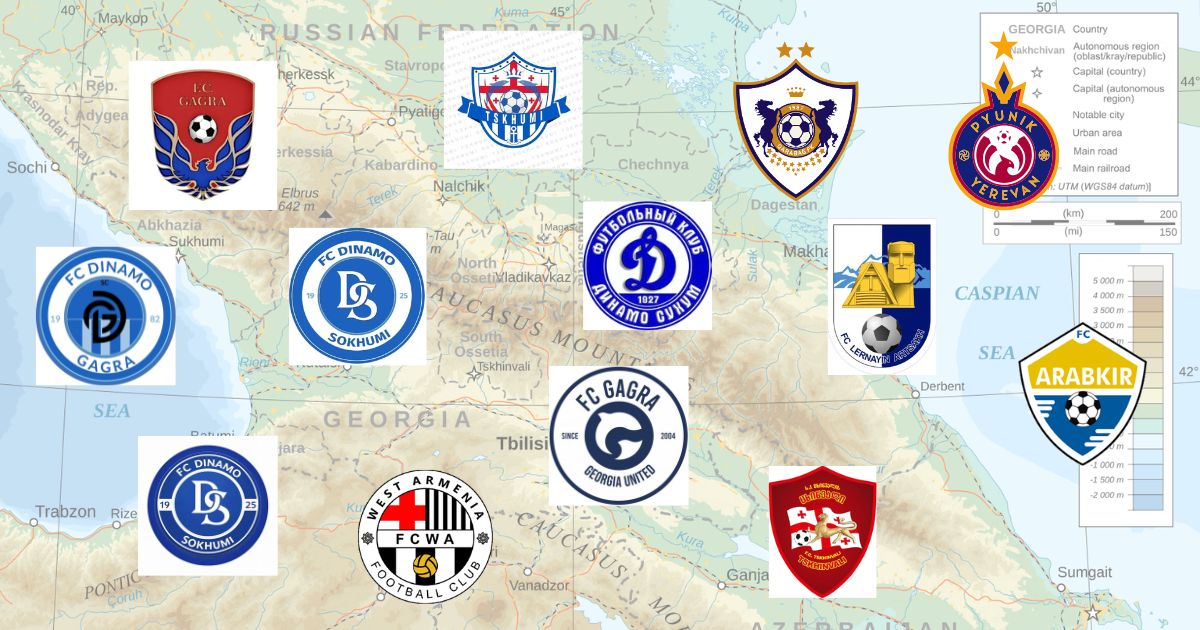 Squadre dei territori non riconosciuti del Caucaso